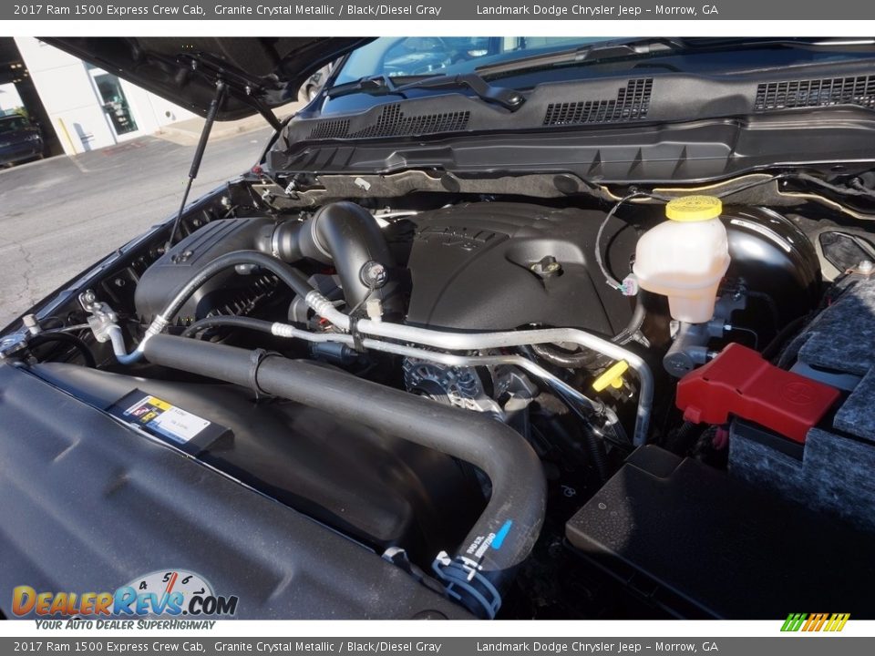2017 Ram 1500 Express Crew Cab Granite Crystal Metallic / Black/Diesel Gray Photo #9