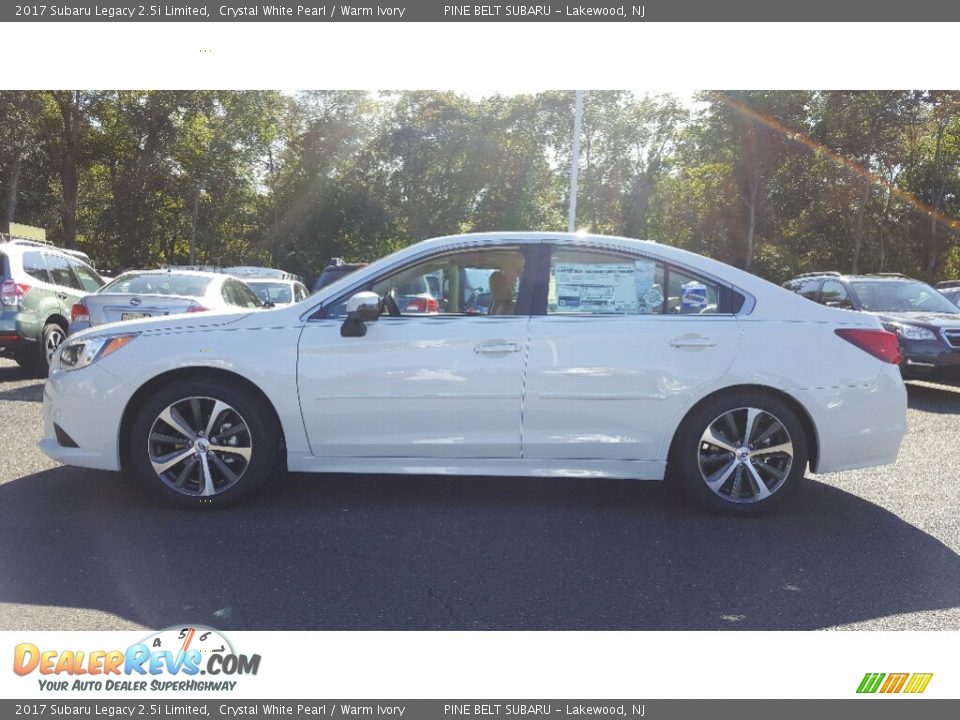 2017 Subaru Legacy 2.5i Limited Crystal White Pearl / Warm Ivory Photo #3
