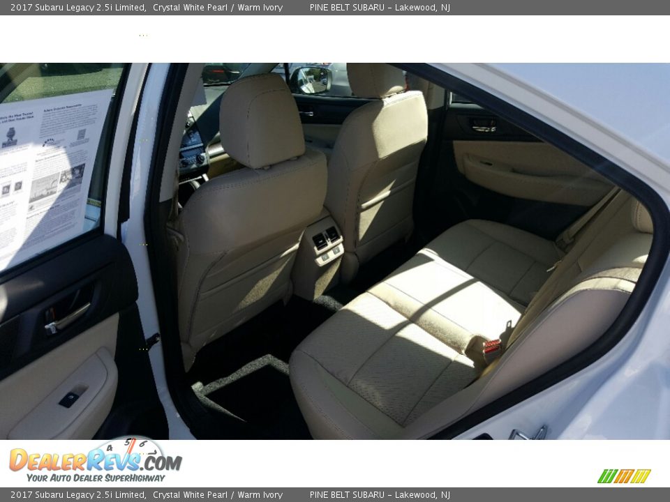 2017 Subaru Legacy 2.5i Limited Crystal White Pearl / Warm Ivory Photo #8