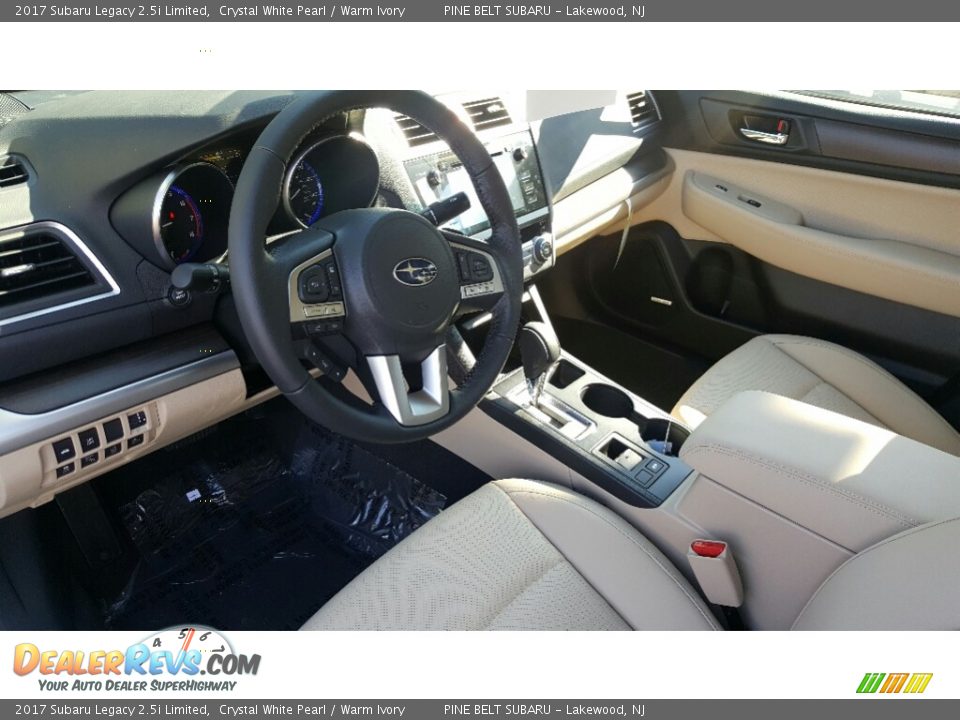 2017 Subaru Legacy 2.5i Limited Crystal White Pearl / Warm Ivory Photo #9