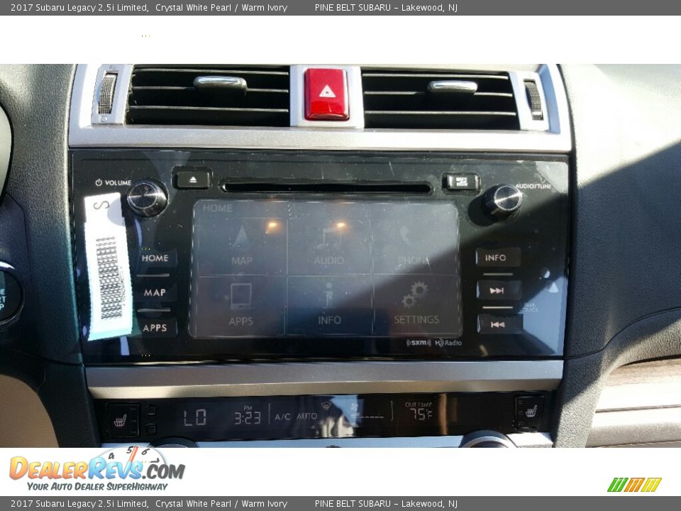 2017 Subaru Legacy 2.5i Limited Crystal White Pearl / Warm Ivory Photo #10