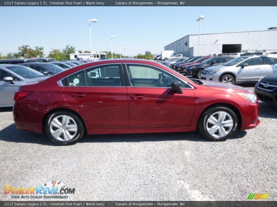 2017 Subaru Legacy 2.5i Venetian Red Pearl / Warm Ivory Photo #5