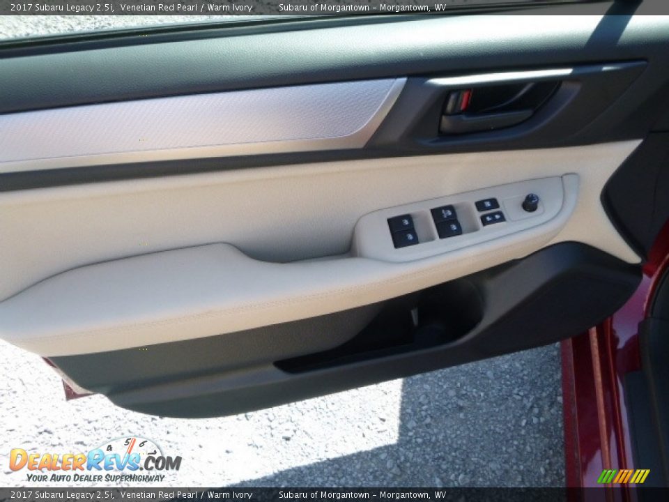2017 Subaru Legacy 2.5i Venetian Red Pearl / Warm Ivory Photo #13