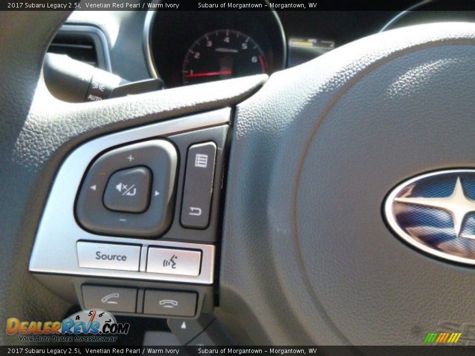 2017 Subaru Legacy 2.5i Venetian Red Pearl / Warm Ivory Photo #20