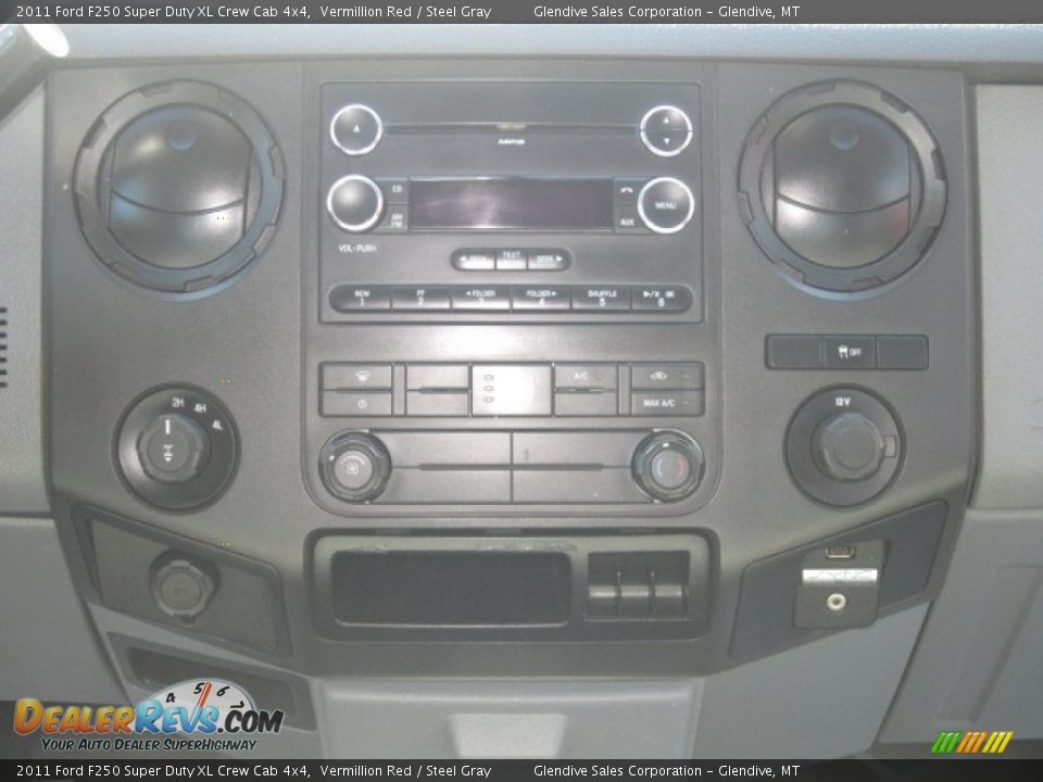 2011 Ford F250 Super Duty XL Crew Cab 4x4 Vermillion Red / Steel Gray Photo #20