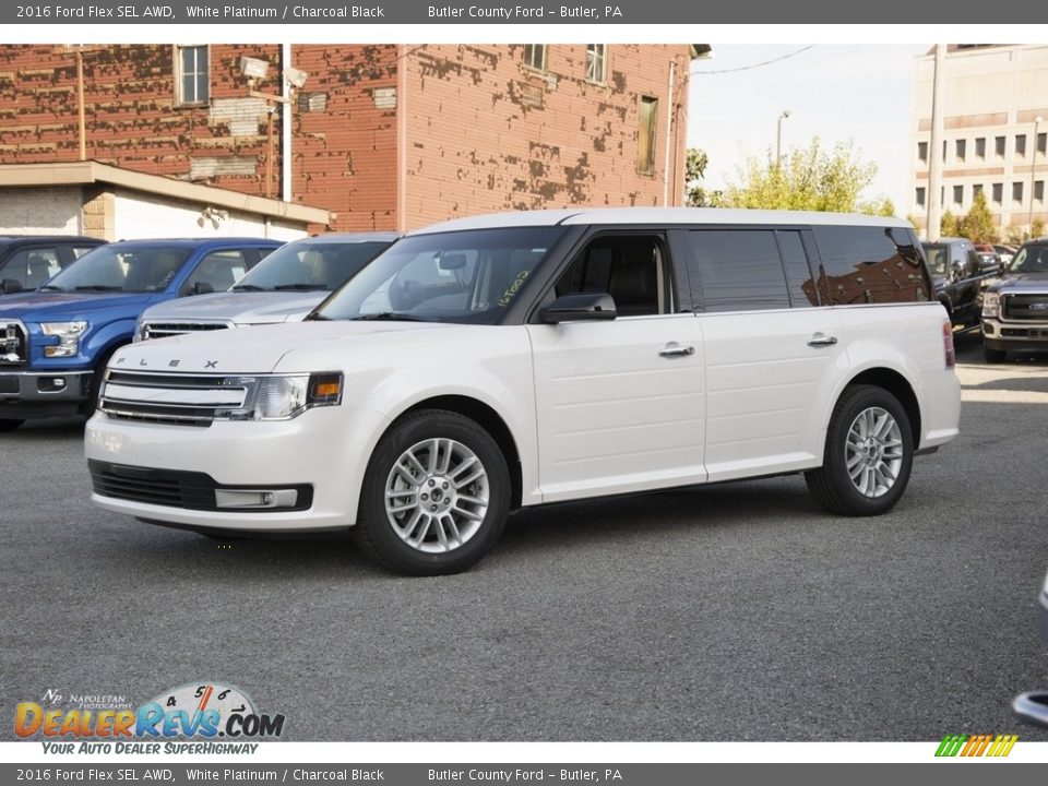 2016 Ford Flex SEL AWD White Platinum / Charcoal Black Photo #1