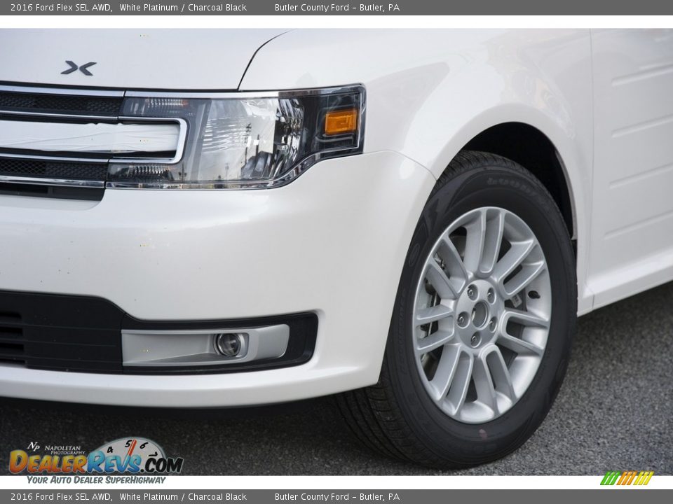 2016 Ford Flex SEL AWD White Platinum / Charcoal Black Photo #2