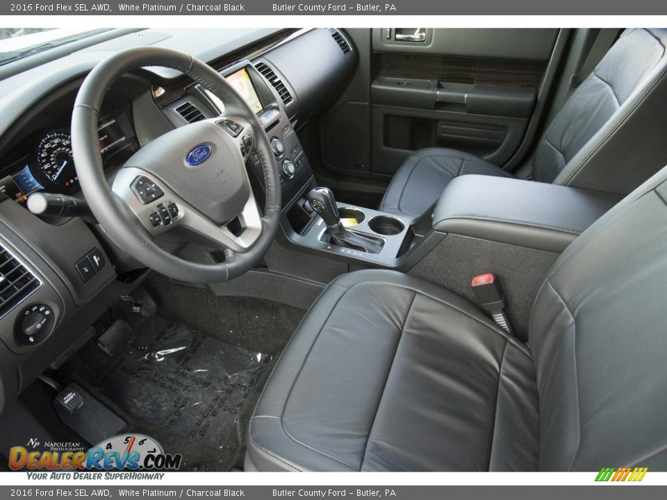 2016 Ford Flex SEL AWD White Platinum / Charcoal Black Photo #5