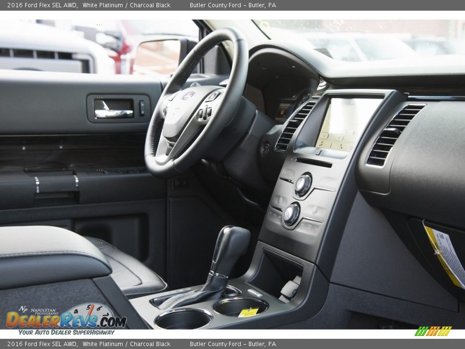 2016 Ford Flex SEL AWD White Platinum / Charcoal Black Photo #8