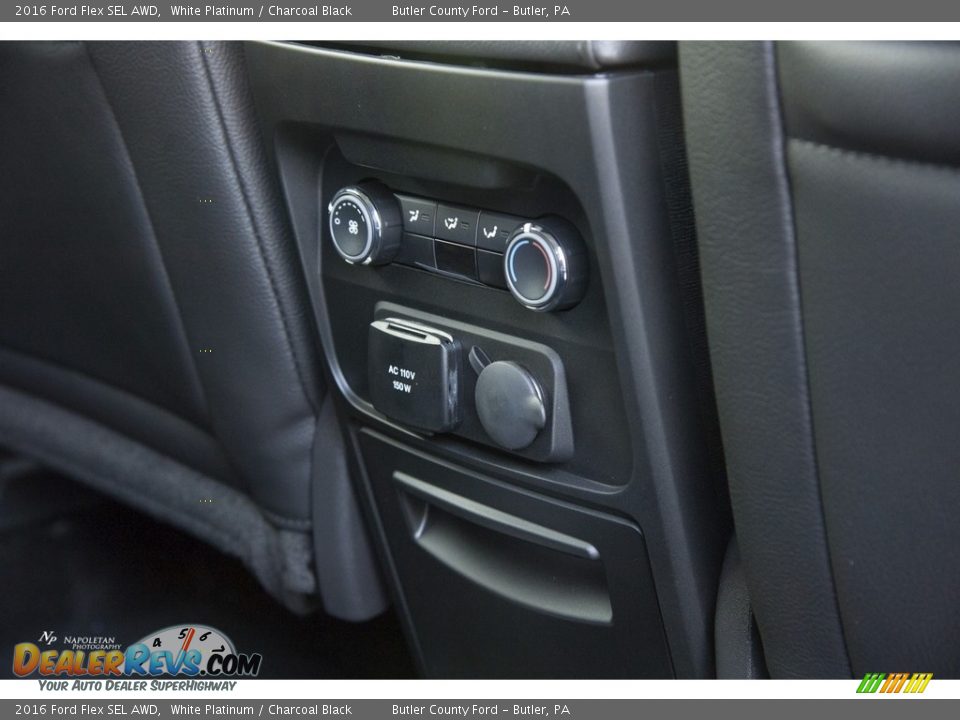 2016 Ford Flex SEL AWD White Platinum / Charcoal Black Photo #12