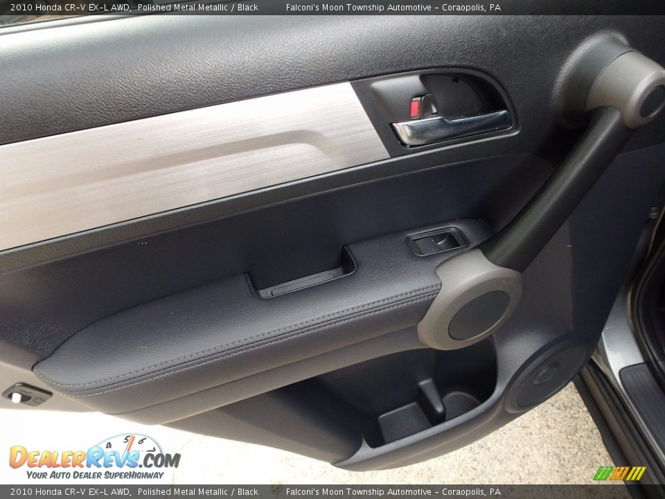 2010 Honda CR-V EX-L AWD Polished Metal Metallic / Black Photo #17