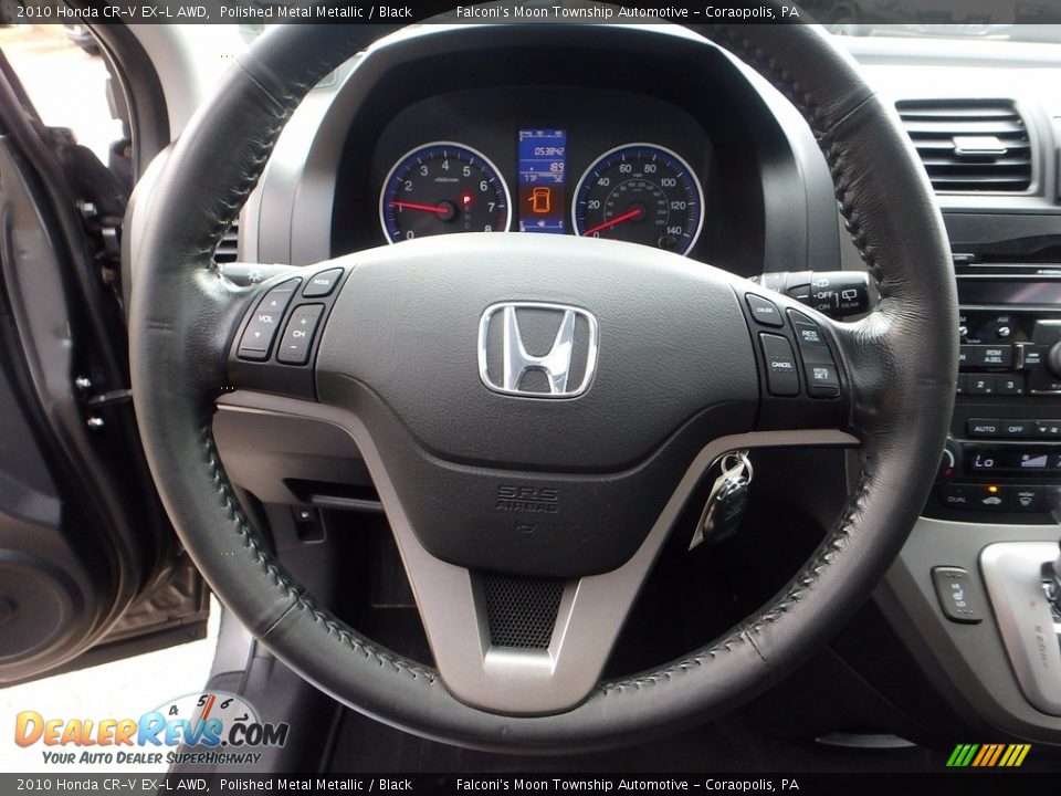 2010 Honda CR-V EX-L AWD Polished Metal Metallic / Black Photo #21