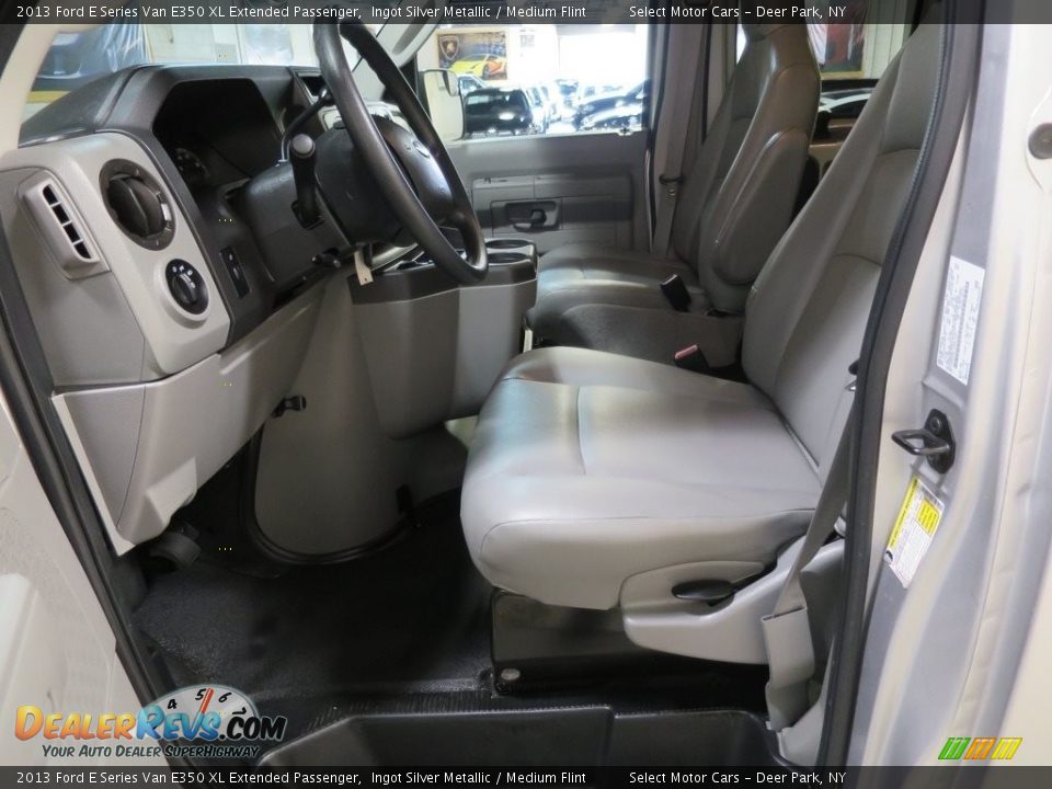 2013 Ford E Series Van E350 XL Extended Passenger Ingot Silver Metallic / Medium Flint Photo #9