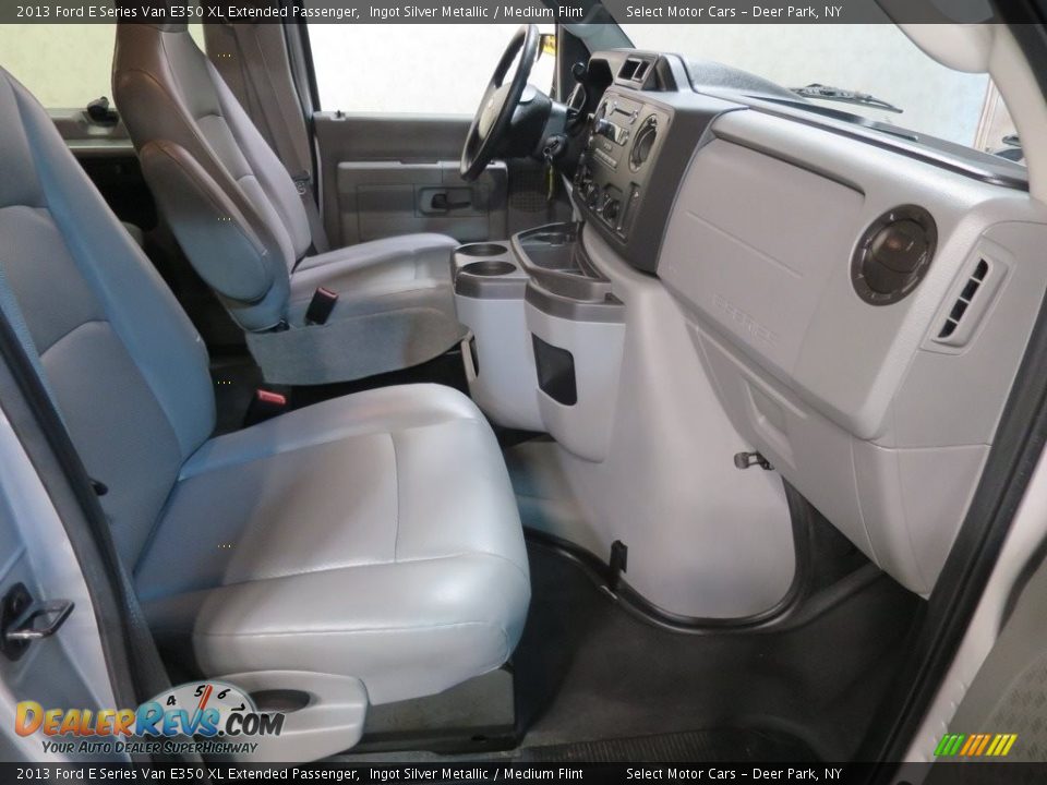 2013 Ford E Series Van E350 XL Extended Passenger Ingot Silver Metallic / Medium Flint Photo #10