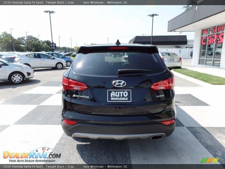 2016 Hyundai Santa Fe Sport Twilight Black / Gray Photo #4