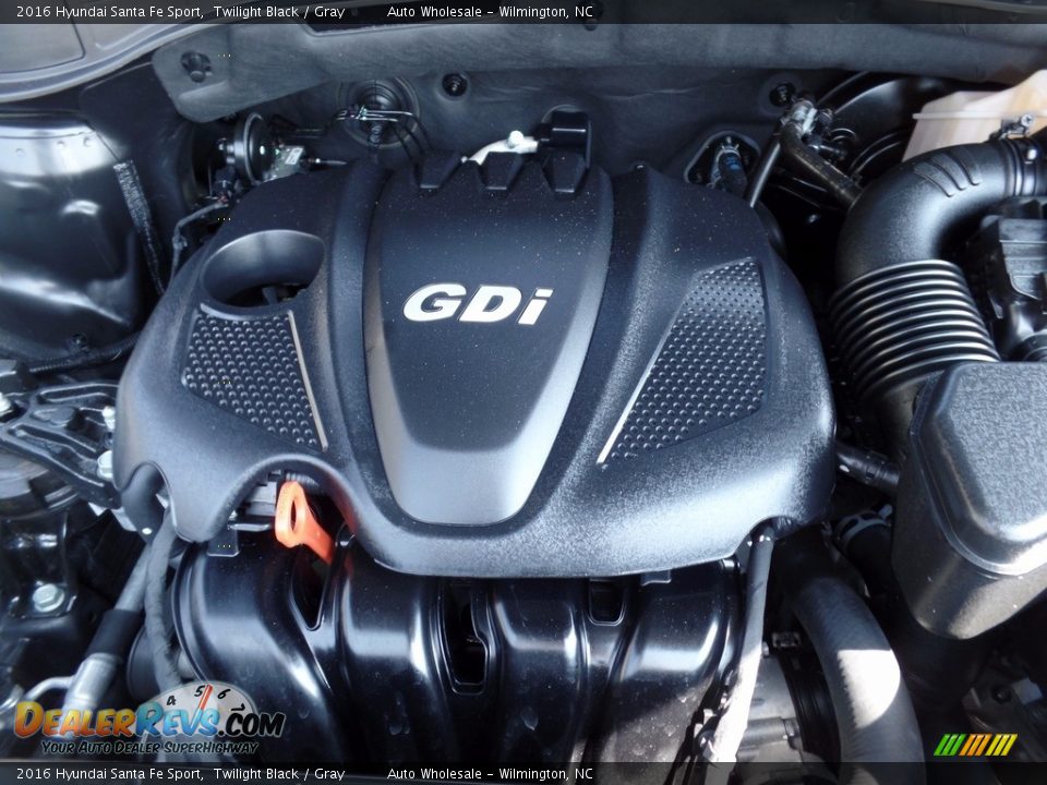 2016 Hyundai Santa Fe Sport Twilight Black / Gray Photo #6