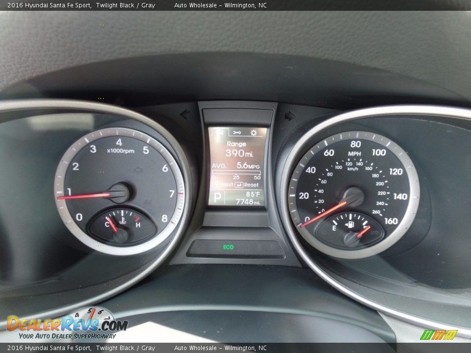 2016 Hyundai Santa Fe Sport Twilight Black / Gray Photo #16