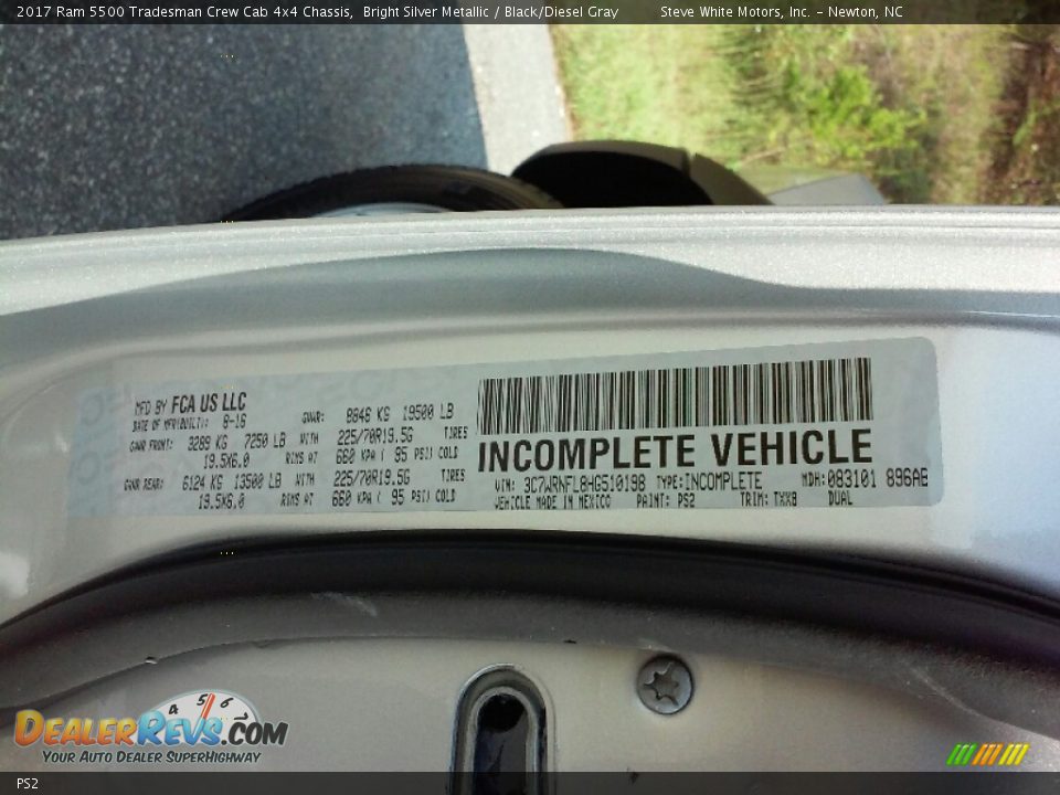 Ram Color Code PS2 Bright Silver Metallic