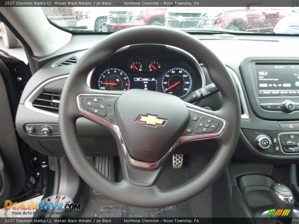 2017 Chevrolet Malibu LS Mosaic Black Metallic / Jet Black Photo #16