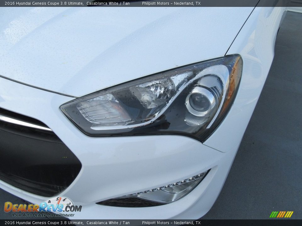 2016 Hyundai Genesis Coupe 3.8 Ultimate Casablanca White / Tan Photo #9