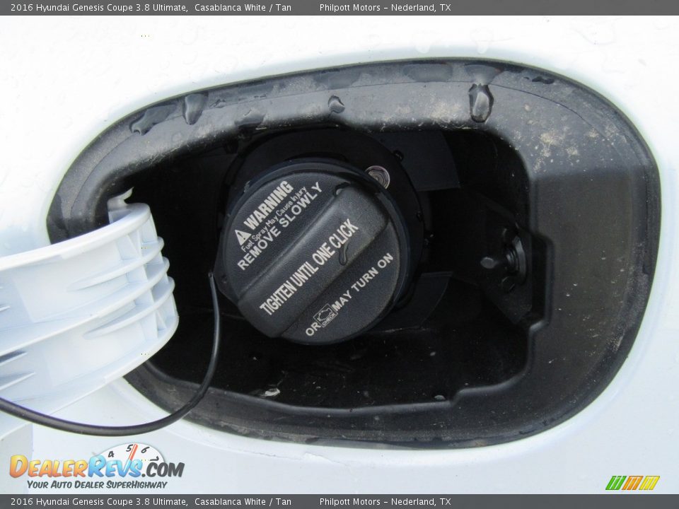 2016 Hyundai Genesis Coupe 3.8 Ultimate Casablanca White / Tan Photo #13