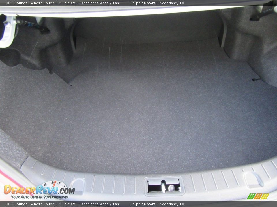 2016 Hyundai Genesis Coupe 3.8 Ultimate Casablanca White / Tan Photo #16