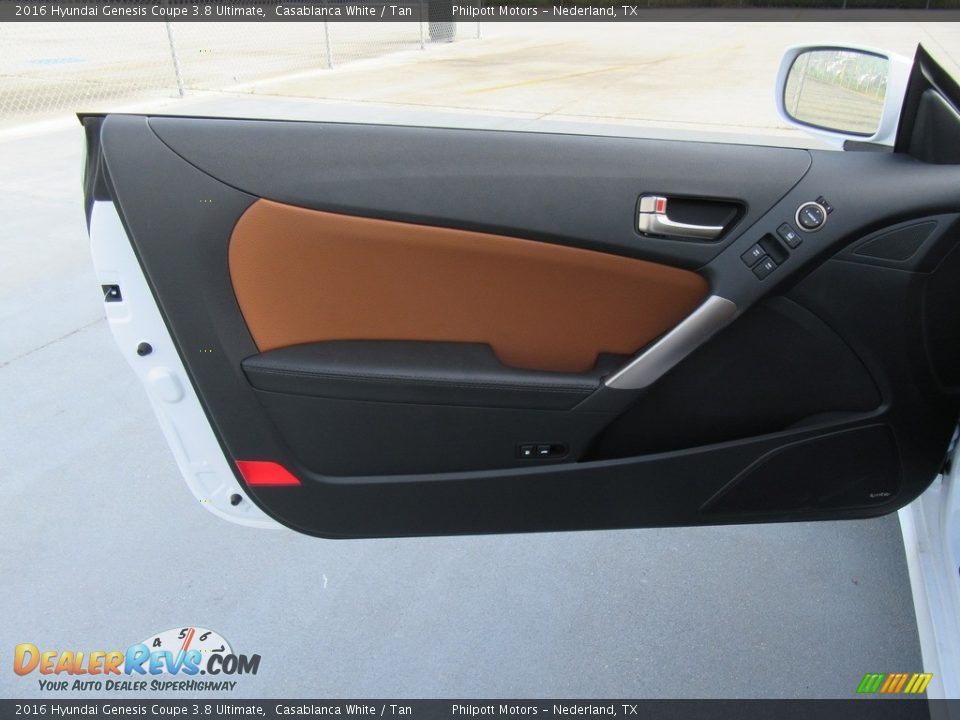 2016 Hyundai Genesis Coupe 3.8 Ultimate Casablanca White / Tan Photo #18