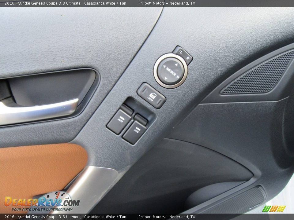 2016 Hyundai Genesis Coupe 3.8 Ultimate Casablanca White / Tan Photo #19