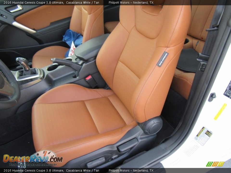 Front Seat of 2016 Hyundai Genesis Coupe 3.8 Ultimate Photo #20