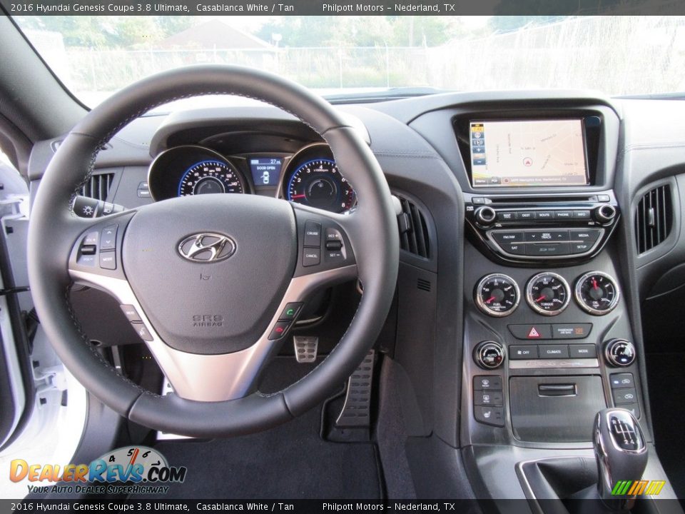 Dashboard of 2016 Hyundai Genesis Coupe 3.8 Ultimate Photo #24