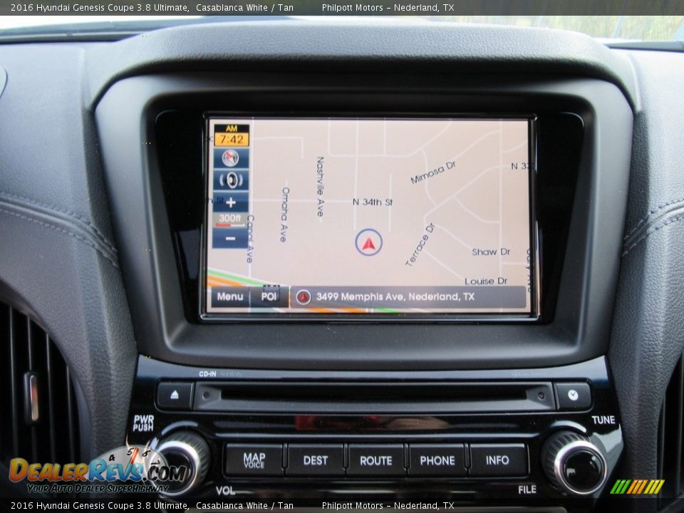 2016 Hyundai Genesis Coupe 3.8 Ultimate Casablanca White / Tan Photo #26