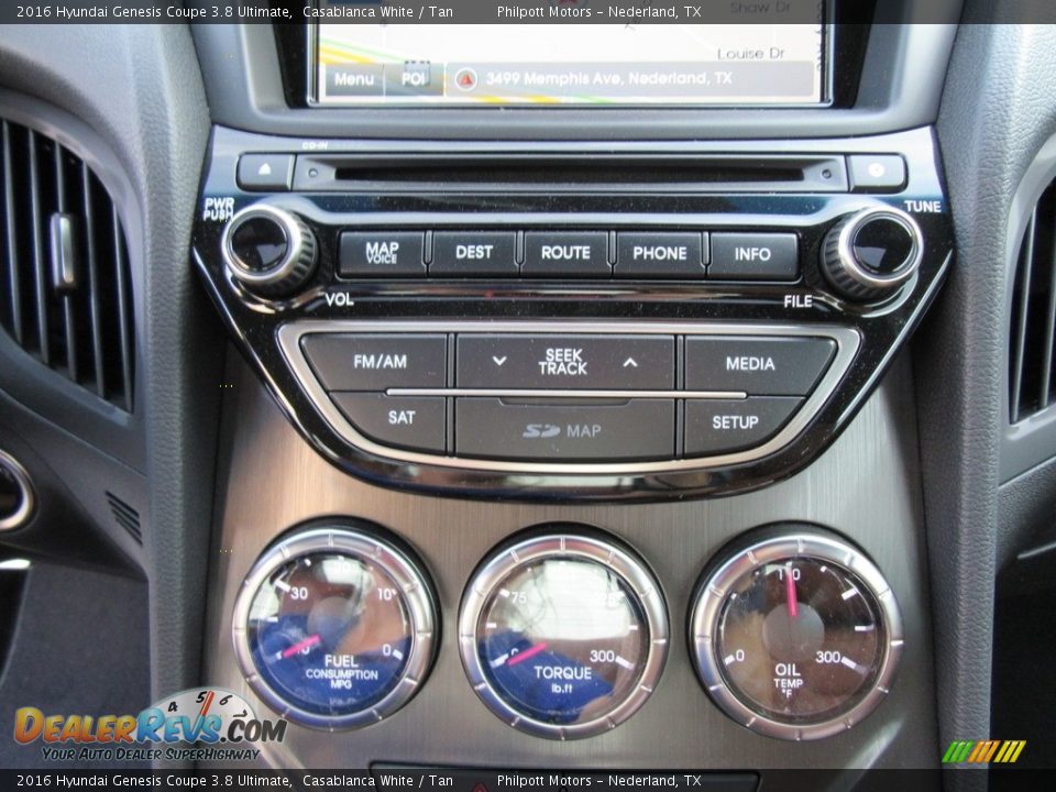 2016 Hyundai Genesis Coupe 3.8 Ultimate Casablanca White / Tan Photo #27
