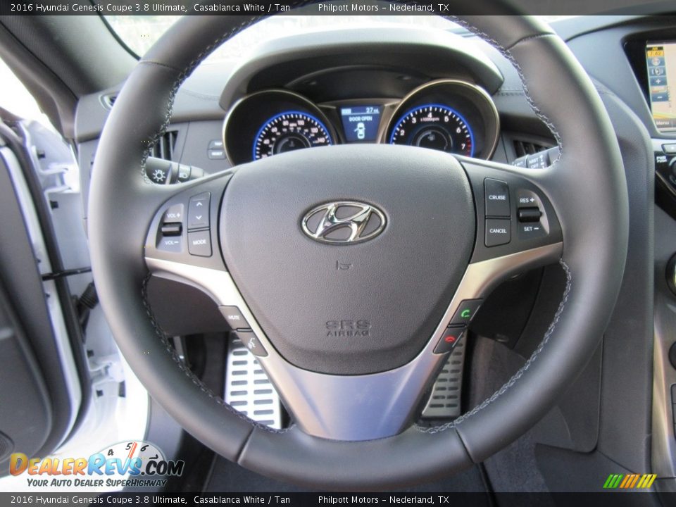 2016 Hyundai Genesis Coupe 3.8 Ultimate Steering Wheel Photo #32