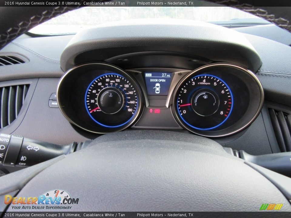 2016 Hyundai Genesis Coupe 3.8 Ultimate Gauges Photo #33