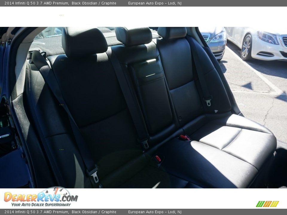 2014 Infiniti Q 50 3.7 AWD Premium Black Obsidian / Graphite Photo #7