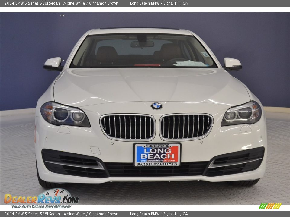 2014 BMW 5 Series 528i Sedan Alpine White / Cinnamon Brown Photo #2