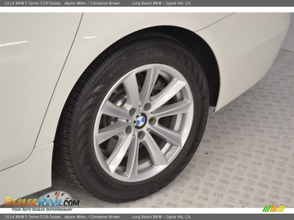 2014 BMW 5 Series 528i Sedan Alpine White / Cinnamon Brown Photo #10