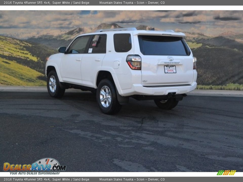 2016 Toyota 4Runner SR5 4x4 Super White / Sand Beige Photo #3
