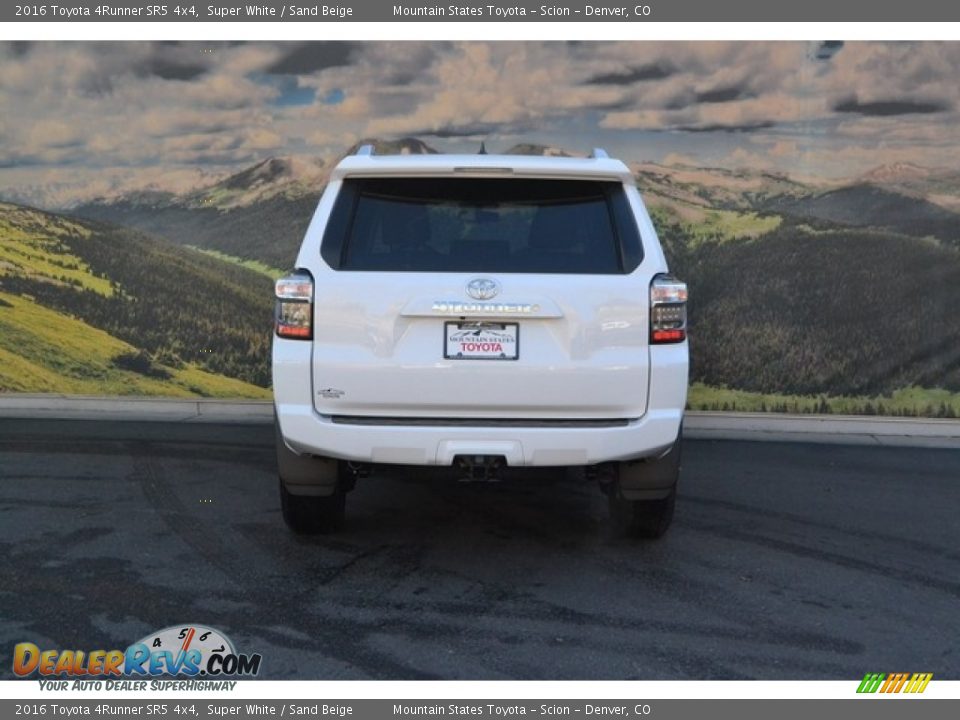 2016 Toyota 4Runner SR5 4x4 Super White / Sand Beige Photo #4
