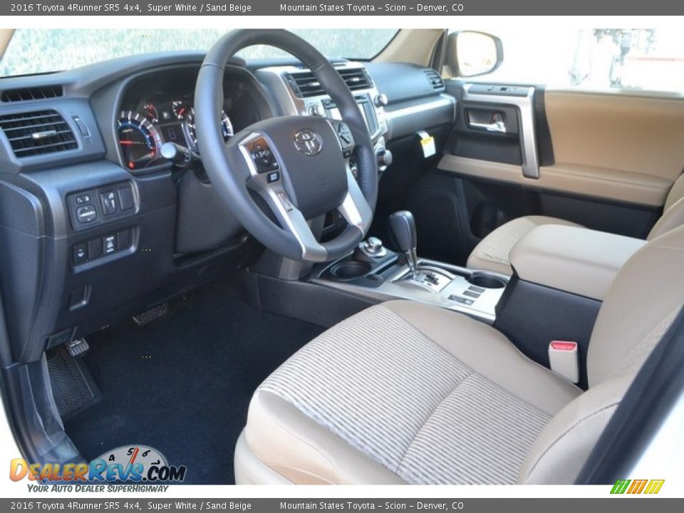 2016 Toyota 4Runner SR5 4x4 Super White / Sand Beige Photo #5