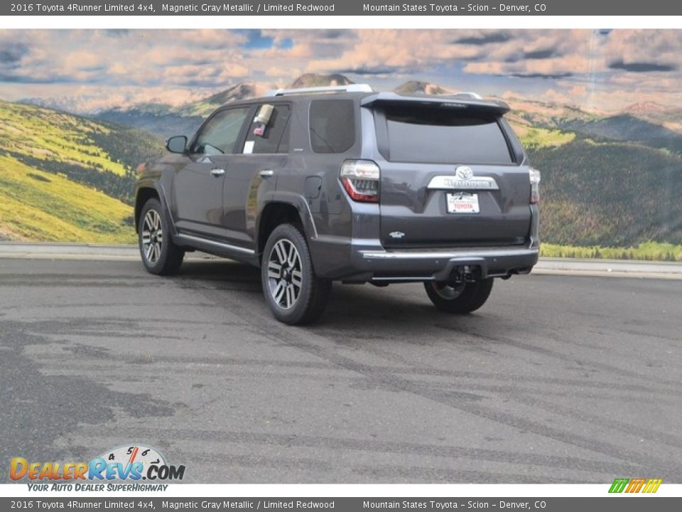 2016 Toyota 4Runner Limited 4x4 Magnetic Gray Metallic / Limited Redwood Photo #3