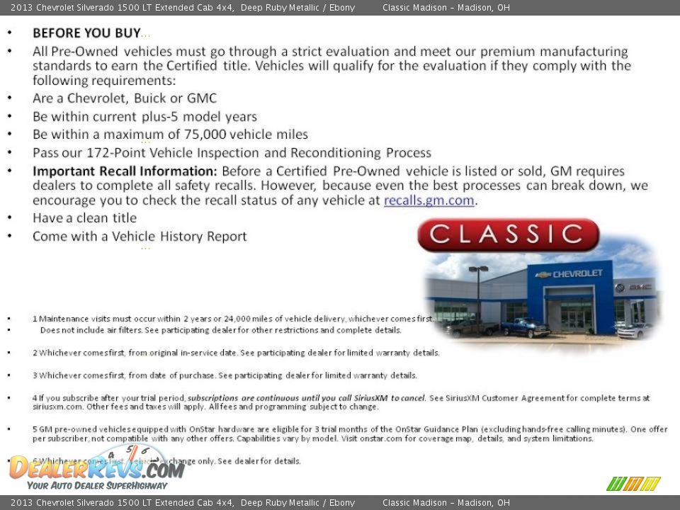 Dealer Info of 2013 Chevrolet Silverado 1500 LT Extended Cab 4x4 Photo #23