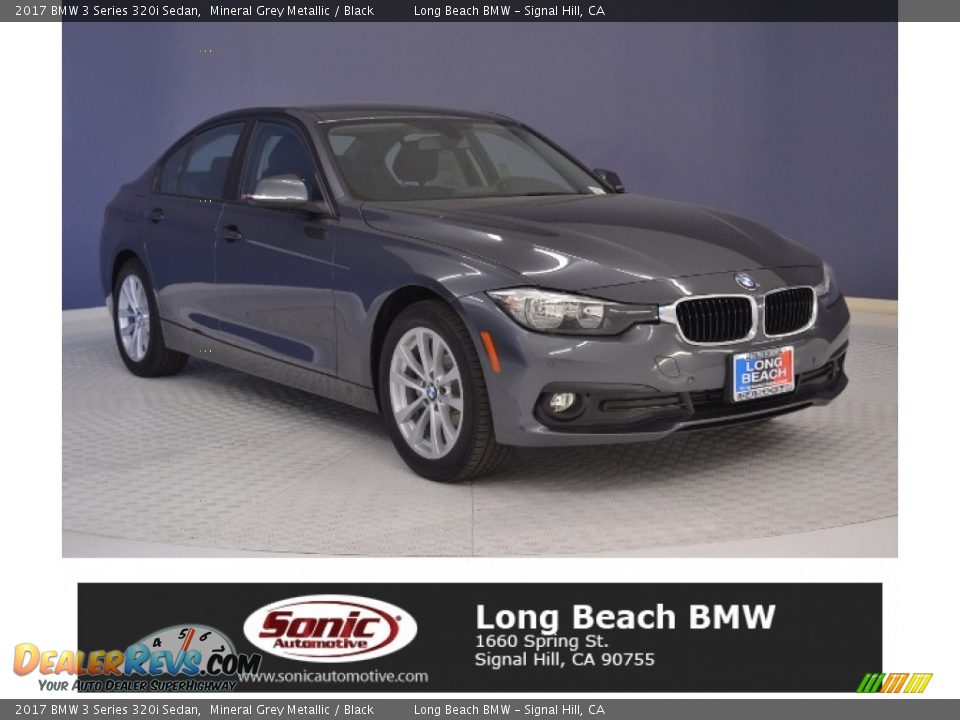 2017 BMW 3 Series 320i Sedan Mineral Grey Metallic / Black Photo #1
