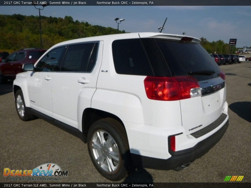 2017 GMC Terrain SLE AWD Summit White / Jet Black Photo #4