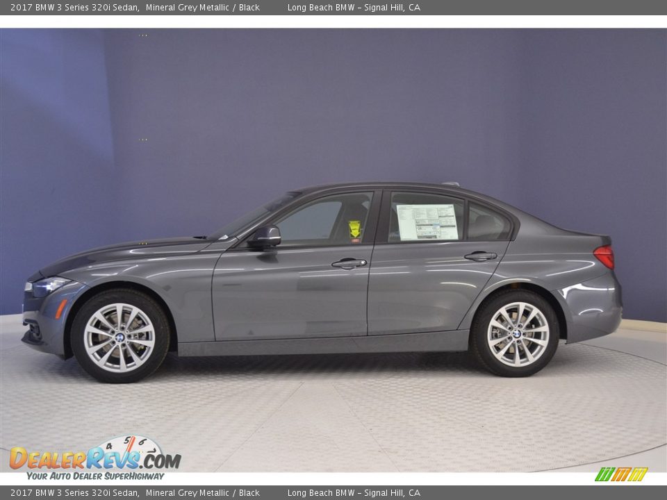 2017 BMW 3 Series 320i Sedan Mineral Grey Metallic / Black Photo #3