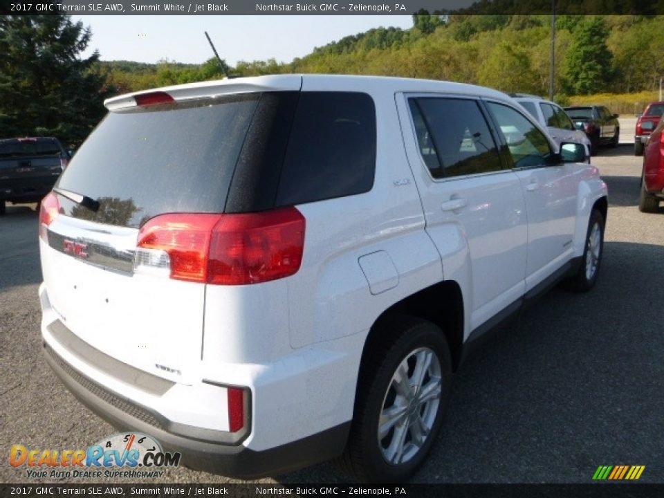 2017 GMC Terrain SLE AWD Summit White / Jet Black Photo #6