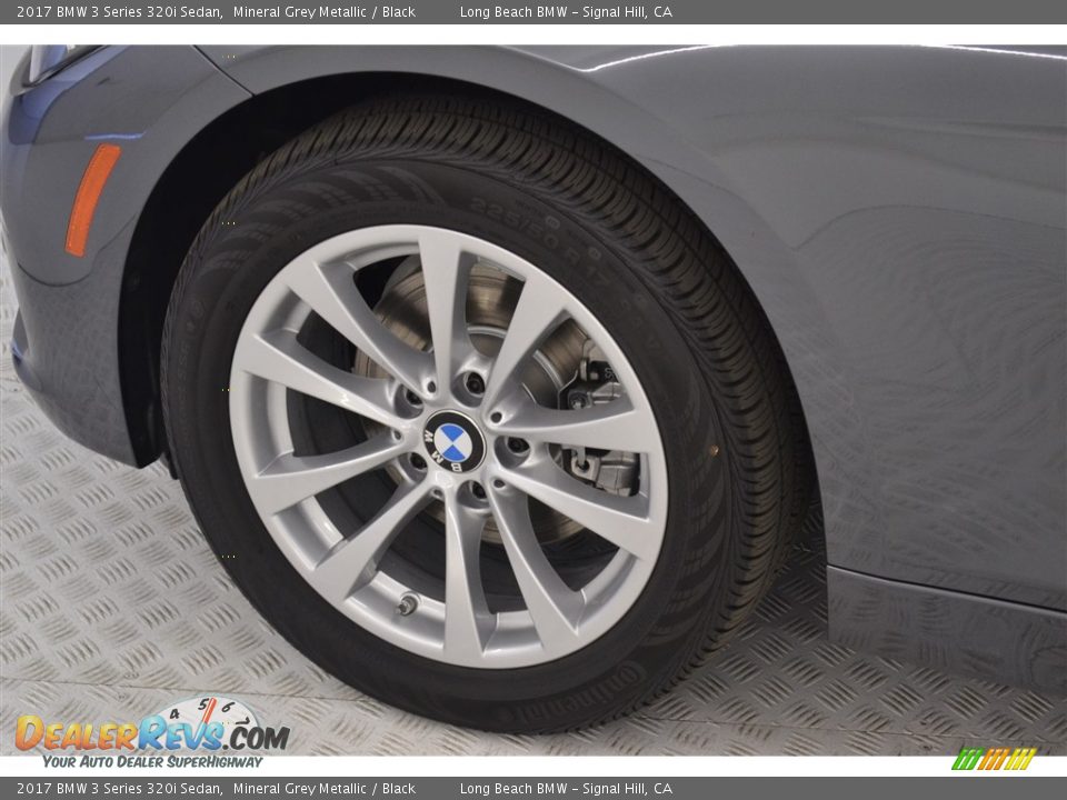 2017 BMW 3 Series 320i Sedan Mineral Grey Metallic / Black Photo #6