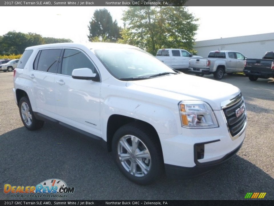 2017 GMC Terrain SLE AWD Summit White / Jet Black Photo #10