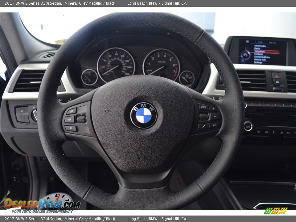 2017 BMW 3 Series 320i Sedan Mineral Grey Metallic / Black Photo #15
