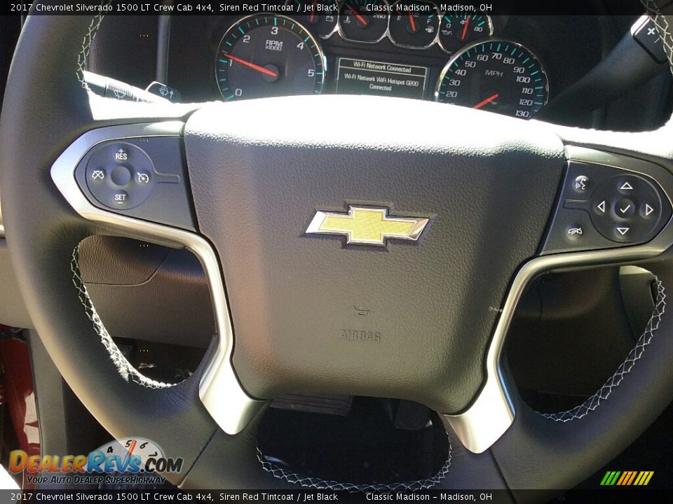 2017 Chevrolet Silverado 1500 LT Crew Cab 4x4 Siren Red Tintcoat / Jet Black Photo #6